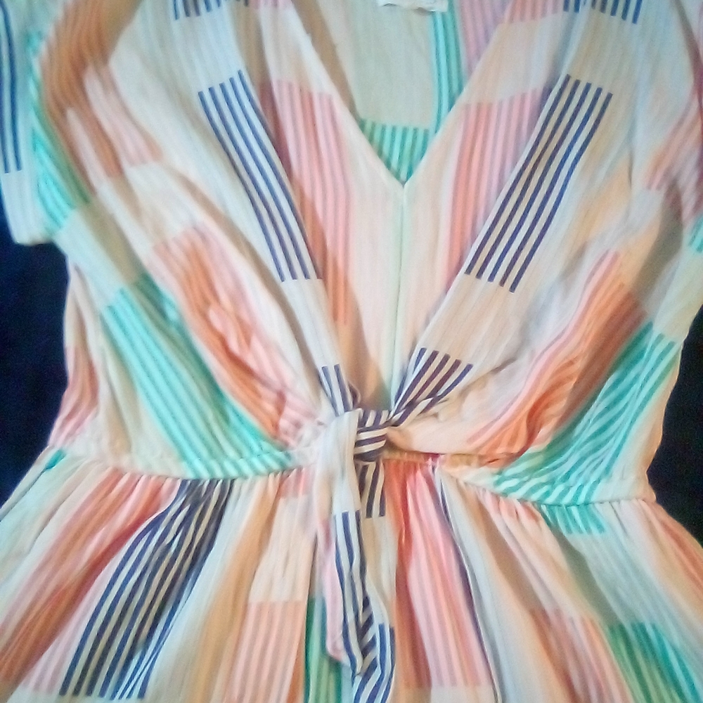 Grey State Multicolor High Low Dress